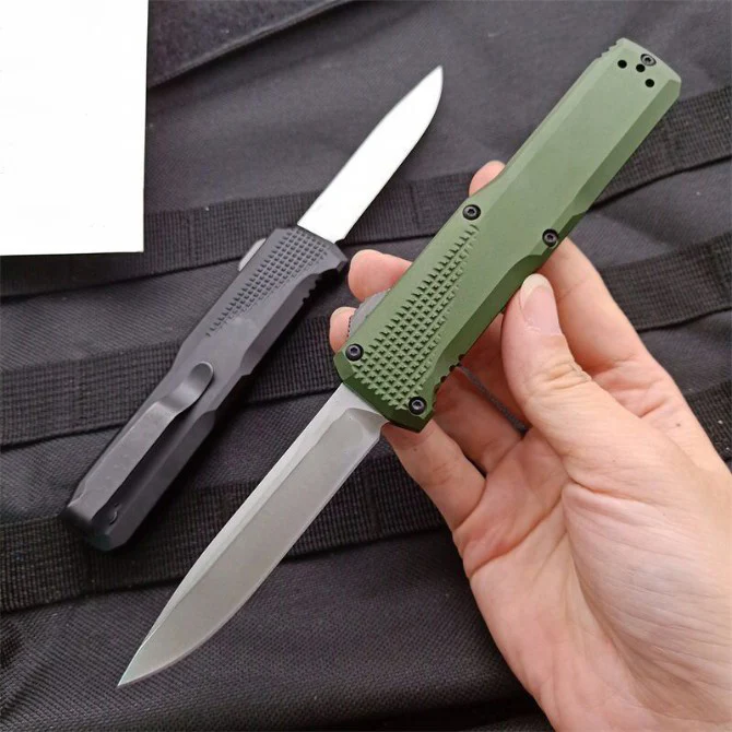 BM 4600 Tactical Knife High Hardness Aluminum Handle Hunting Self Defense Pocket Knives - Image 6
