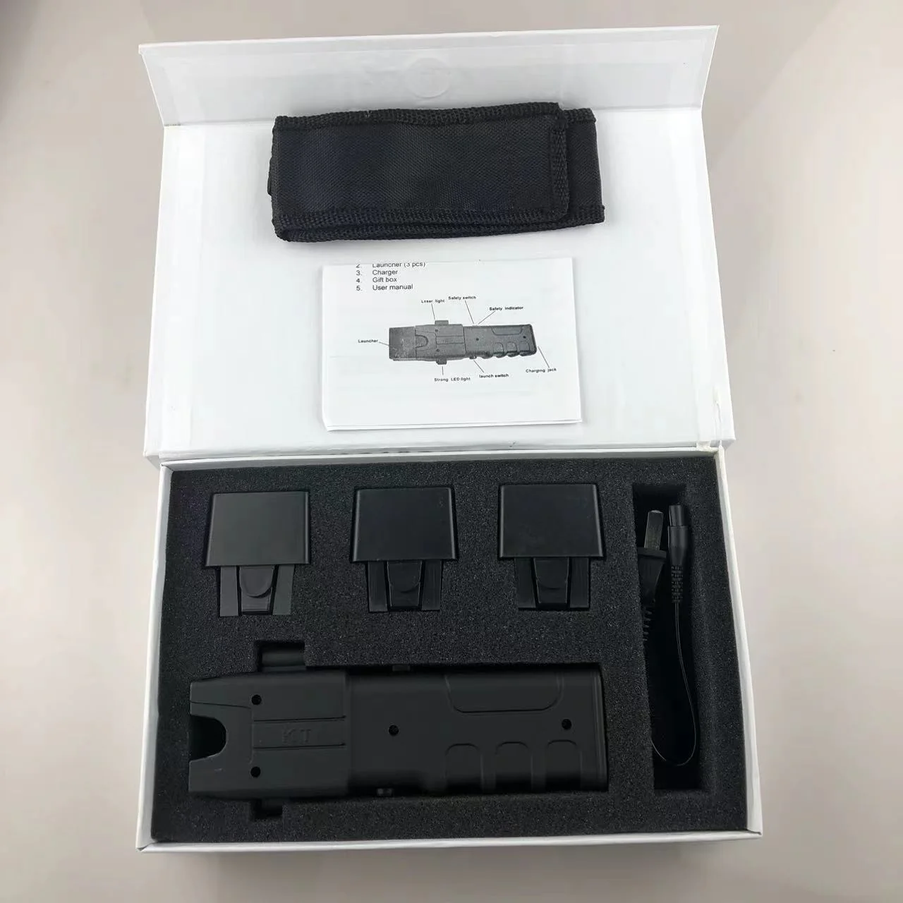 Taser gun Long Distance Stun Gun Electroshock Baton - Image 3