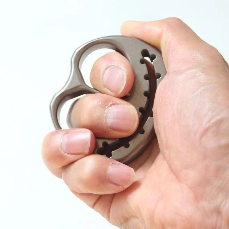 TC4 Titanium Solid Pumpkin Knuckle Duster - Image 3
