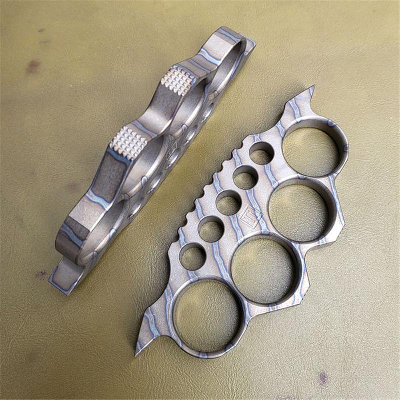 TC4 Titanium Window Breaker Knuckle Boxing Self Defense EDC Tool - Image 4