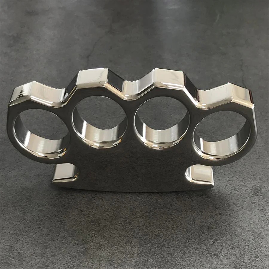 The King Classic Mirror Steel Knuckle Duster Self Defense EDC Tool - Image 12