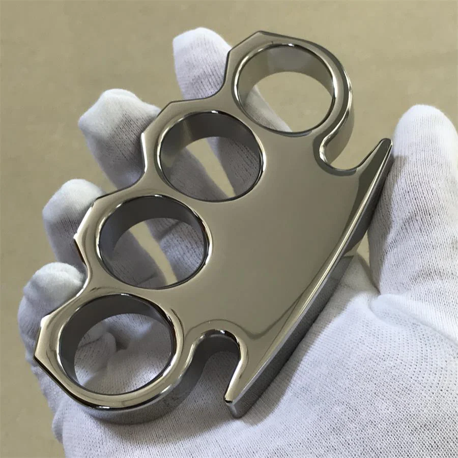 The King Classic Mirror Steel Knuckle Duster Self Defense EDC Tool - Image 14