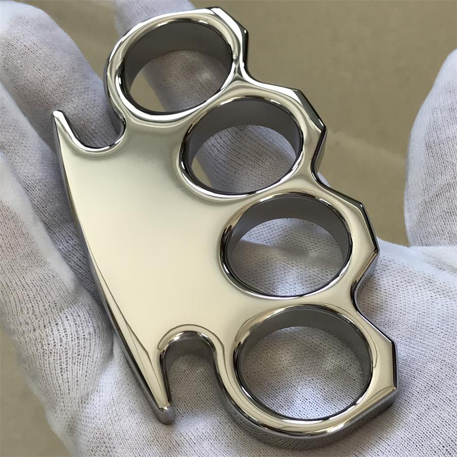 The King Classic Mirror Steel Knuckle Duster Self Defense EDC Tool - Image 2