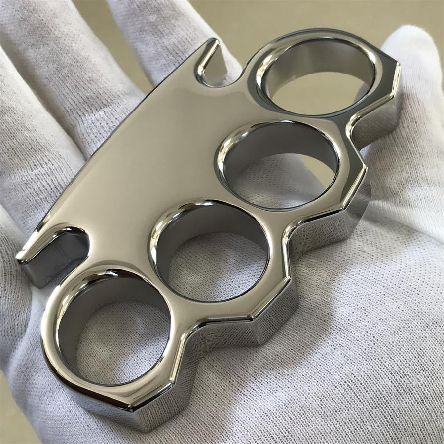 The King Classic Mirror Steel Knuckle Duster Self Defense EDC Tool - Image 3