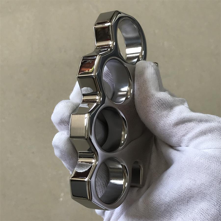 The King Classic Mirror Steel Knuckle Duster Self Defense EDC Tool - Image 8