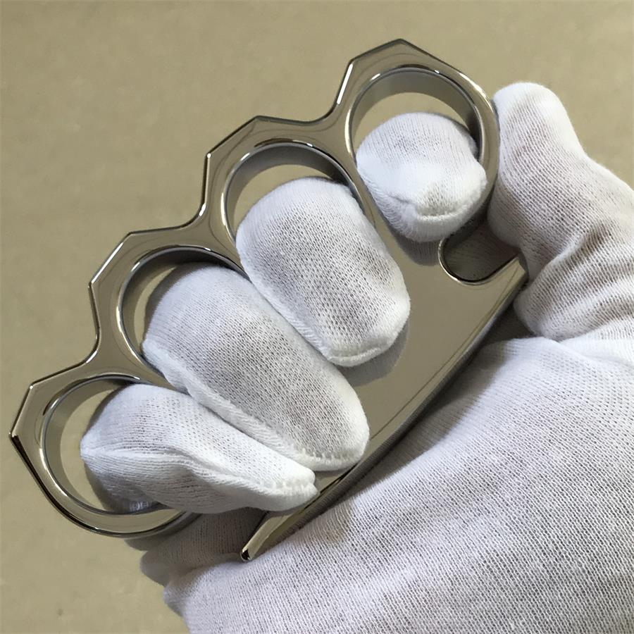 The King Classic Mirror Steel Knuckle Duster Self Defense EDC Tool - Image 9