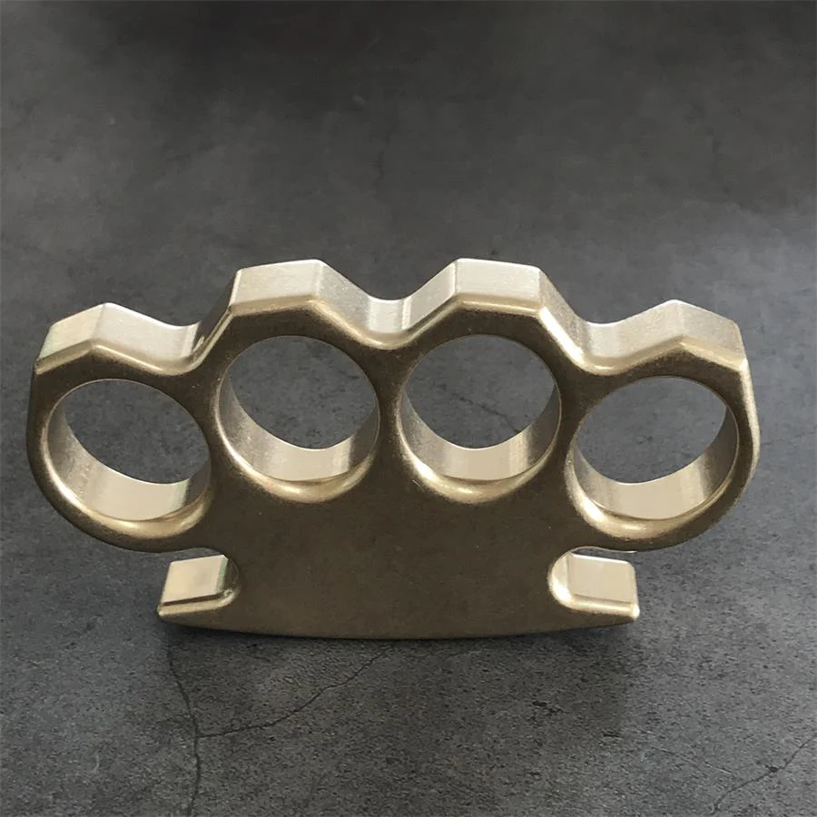 The KING Stonewashed Classic Brass Knuckle Duster - Image 4