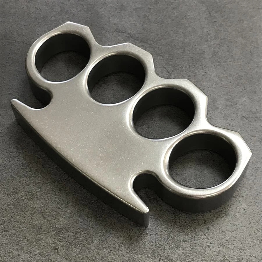 The KING Stonewashed Steel Knuckle Dusters - Image 11