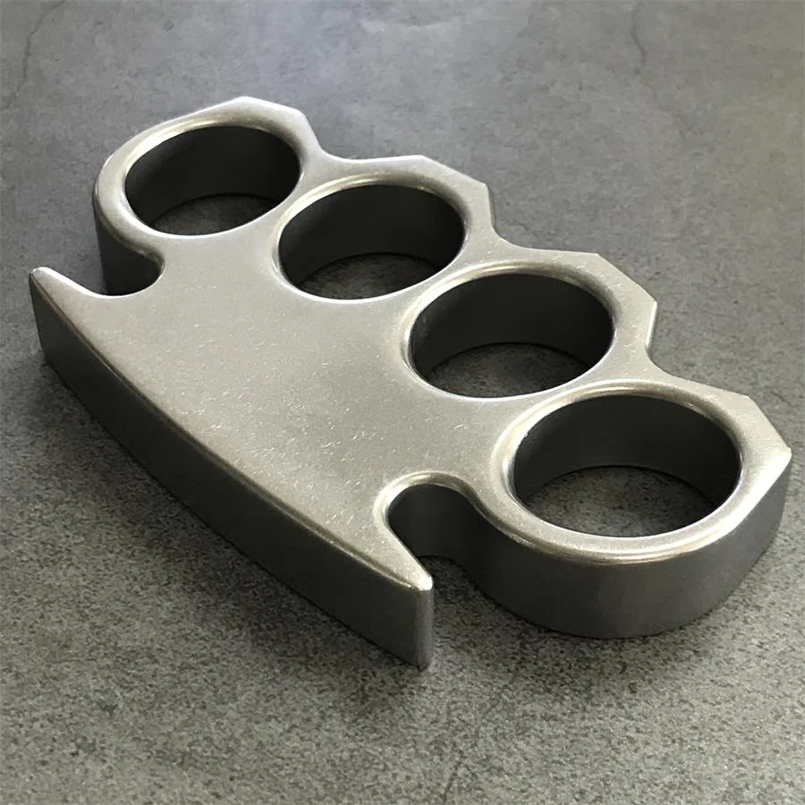The KING Stonewashed Steel Knuckle Dusters - Image 2