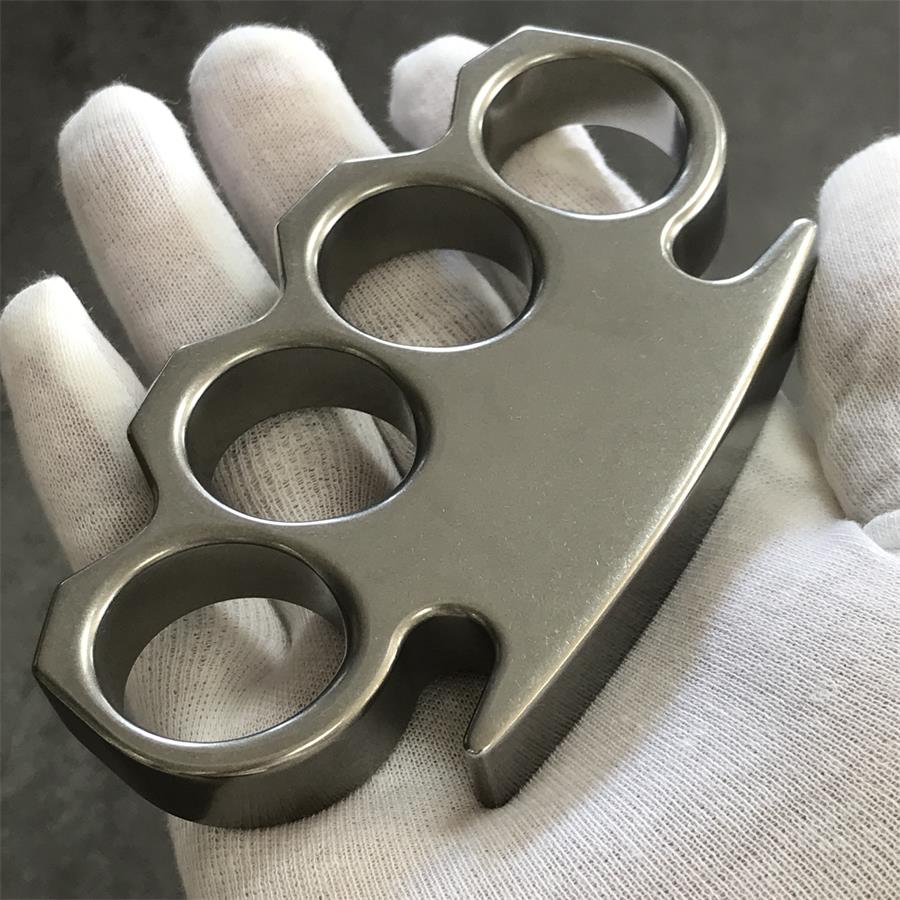 The KING Stonewashed Steel Knuckle Dusters - Image 4
