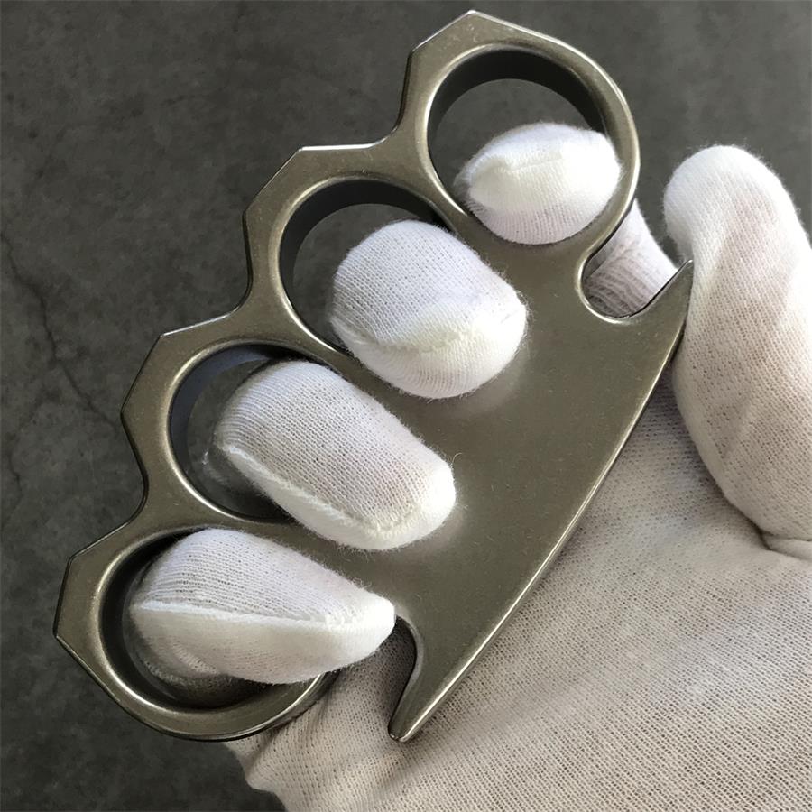 The KING Stonewashed Steel Knuckle Dusters - Image 5