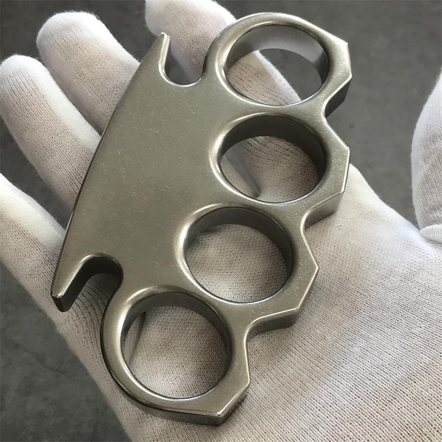 The KING Stonewashed Steel Knuckle Dusters - Image 6