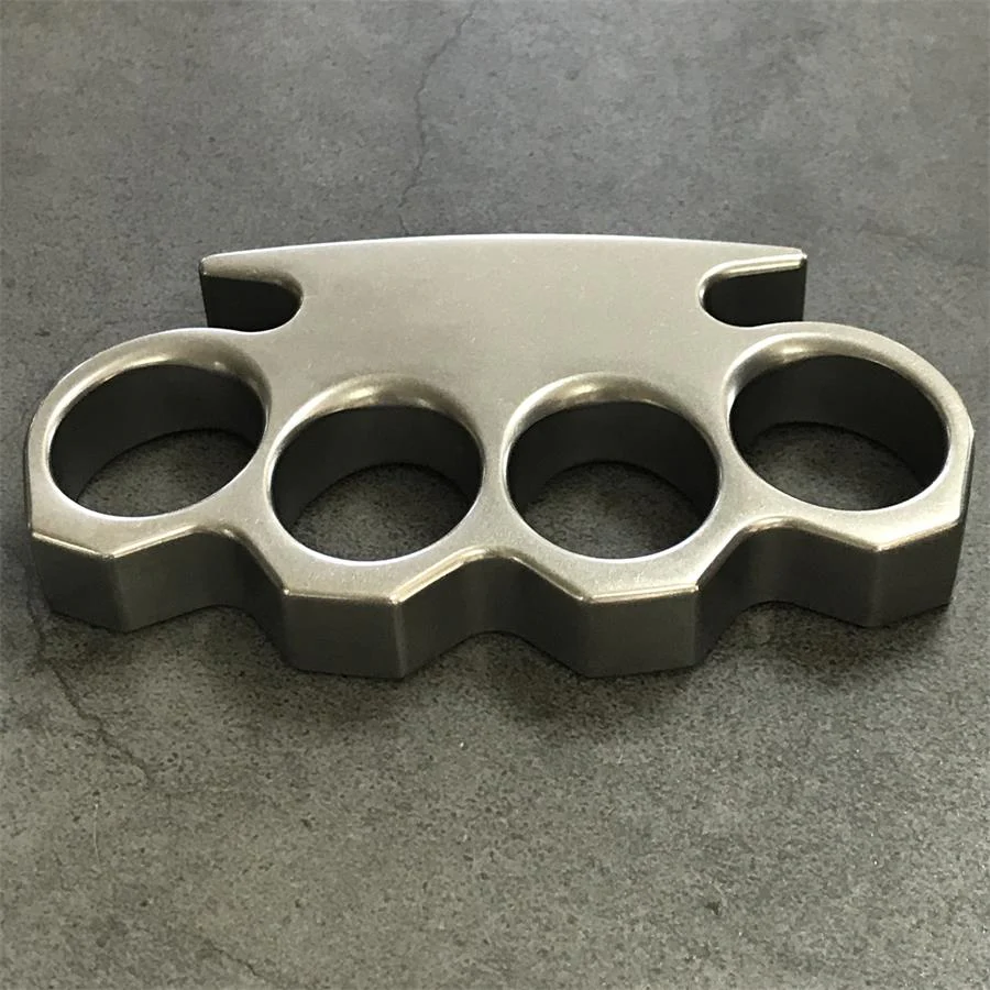 The KING Stonewashed Steel Knuckle Dusters - Image 8