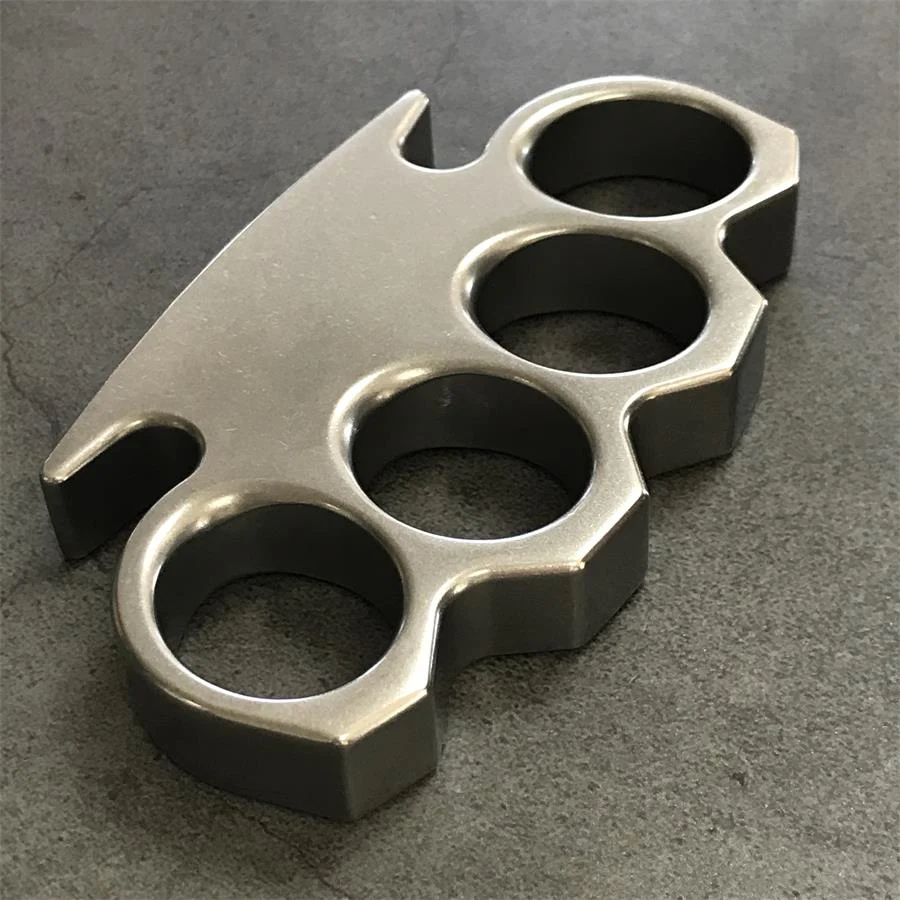 The KING Stonewashed Steel Knuckle Dusters - Image 9