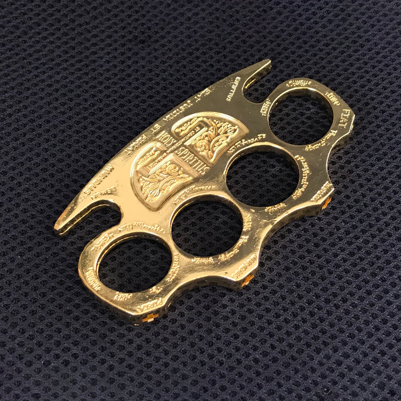 Thickened and widened metal brass knuckles duster four-finger buckle fist outdoor fist buckle fitness boxing portable defense hand buckle fight protective gear - Image 14