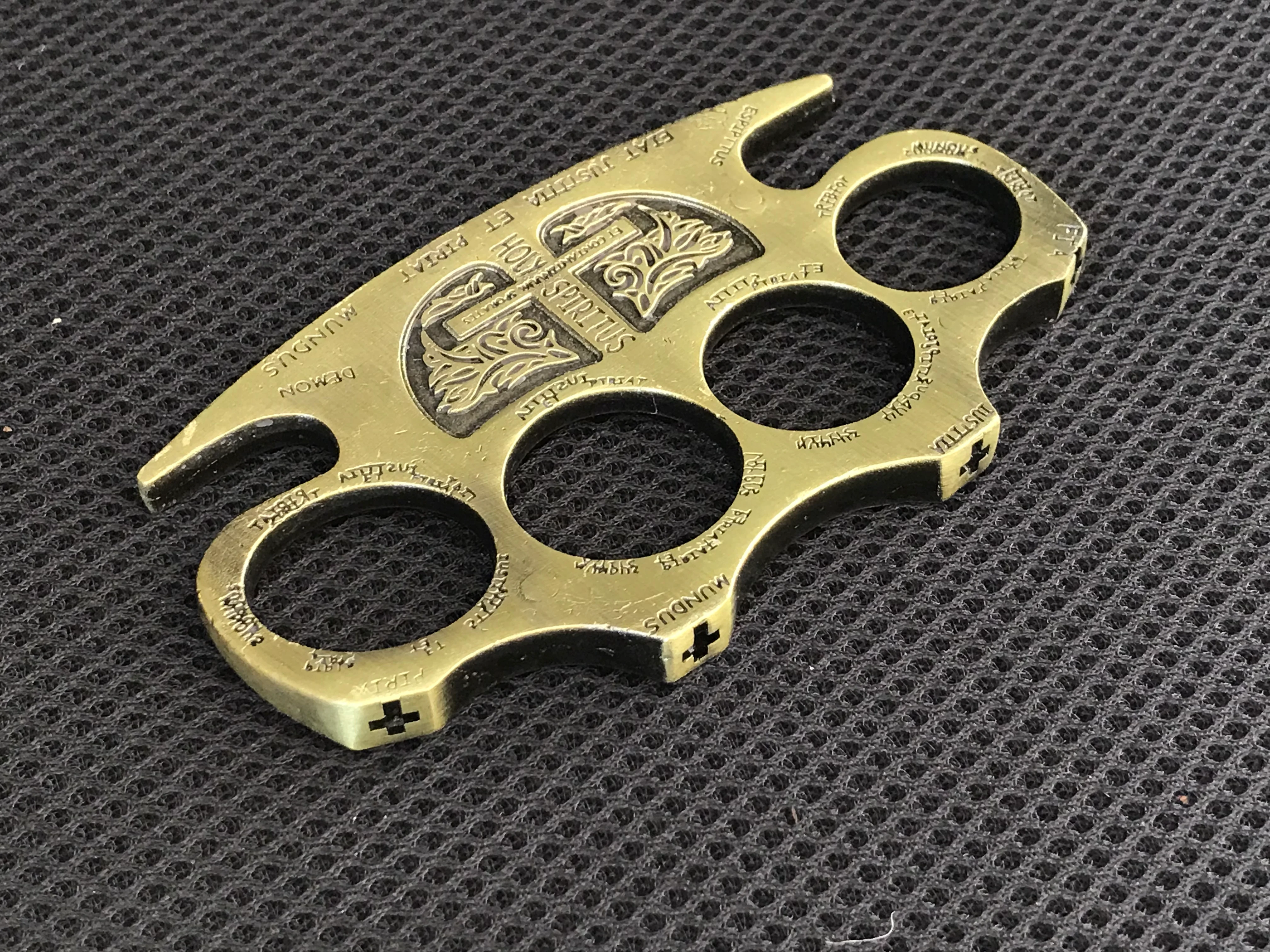 Thickened and widened metal brass knuckles duster four-finger buckle fist outdoor fist buckle fitness boxing portable defense hand buckle fight protective gear - Image 15