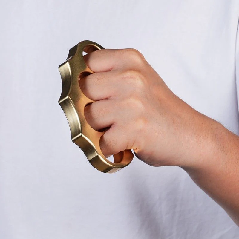 Thickened Assault Brass Knuckle Duster Self Defense Tool - Image 3