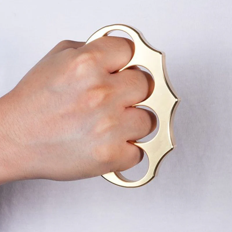 Thickened Assault Brass Knuckle Duster Self Defense Tool - Image 6