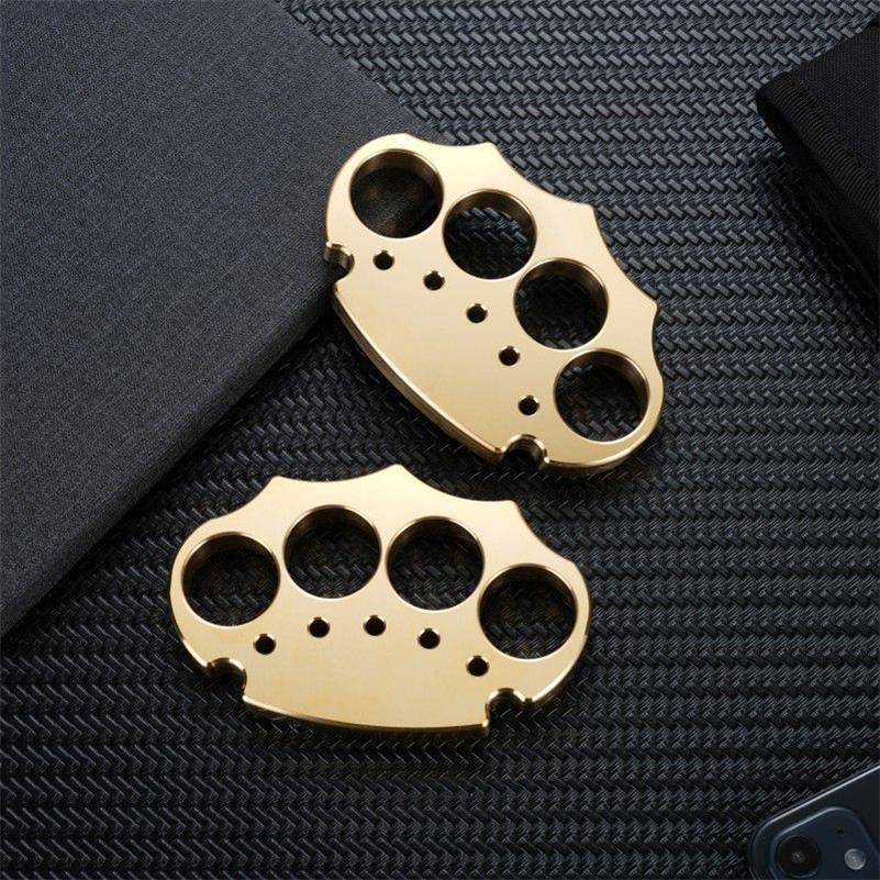 Thickened Assault Brass Knuckle Duster Self Defense Tool - Image 8