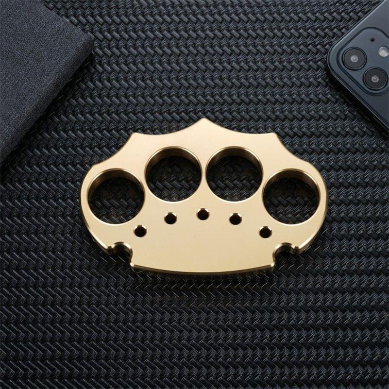 Thickened Assault Brass Knuckle Duster Self Defense Tool - Image 9