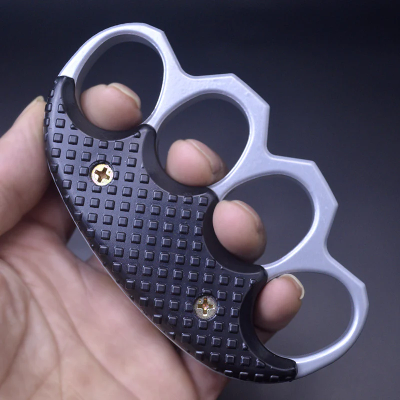 Thickened Clip Metal Knuckle Duster Boxing Training Four Finger Tiger Fist Buckle Outdoor Camping Tiger Ring Buckle Self-defense EDC Tool - Image 7