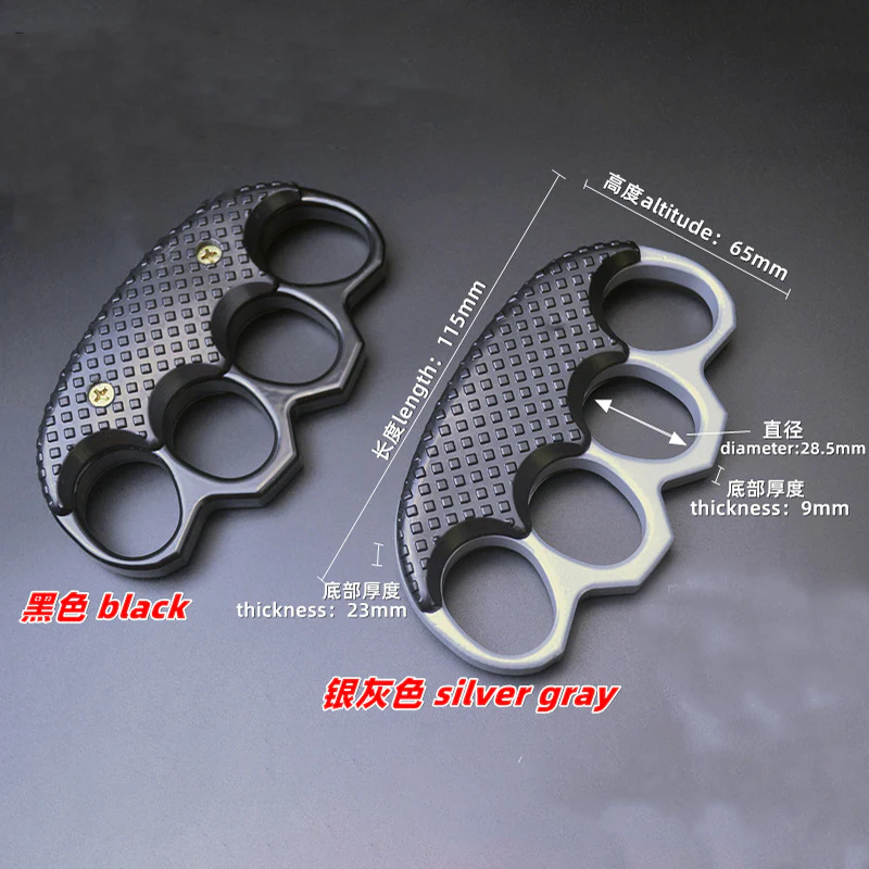 Thickened Clip Metal Knuckle Duster Boxing Training Four Finger Tiger Fist Buckle Outdoor Camping Tiger Ring Buckle Self-defense EDC Tool - Image 9