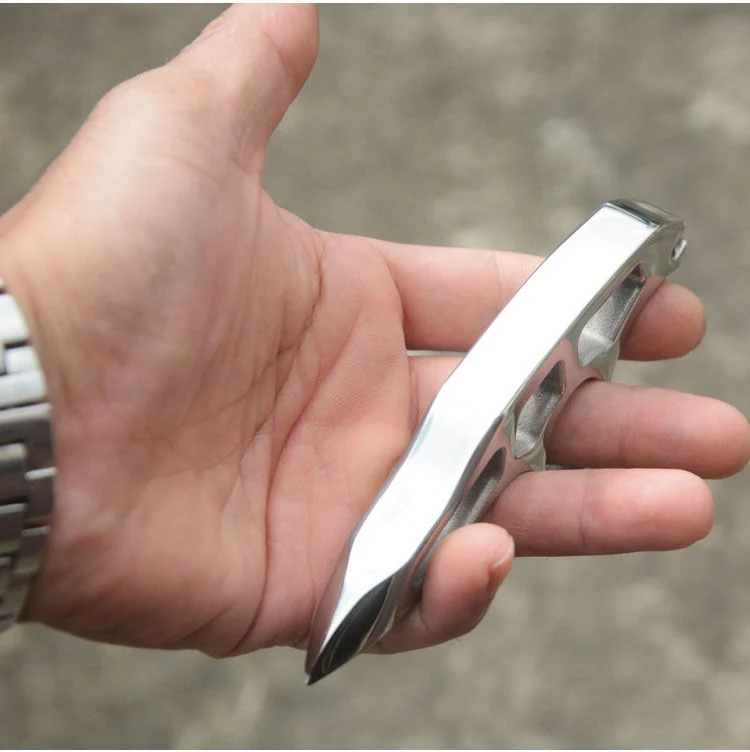 Thickened pure steel knuckle duster Emergency Window Breaker Boxing Combat Defense EDDC Tool - Image 6