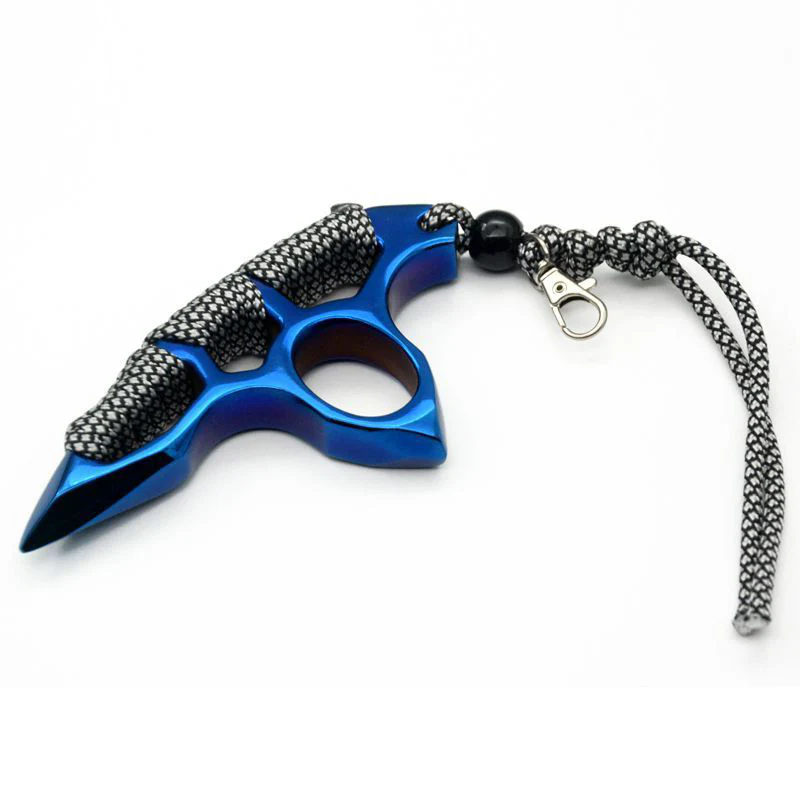 Thickened pure steel knuckle duster Emergency Window Breaker Boxing Combat Defense EDDC Tool - Image 9