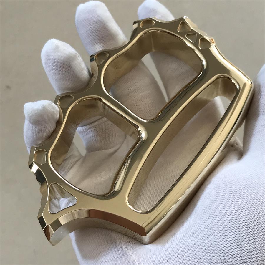 Thickened Solid Brass Knuckle Duster Broken Window EDC Tool - Image 14