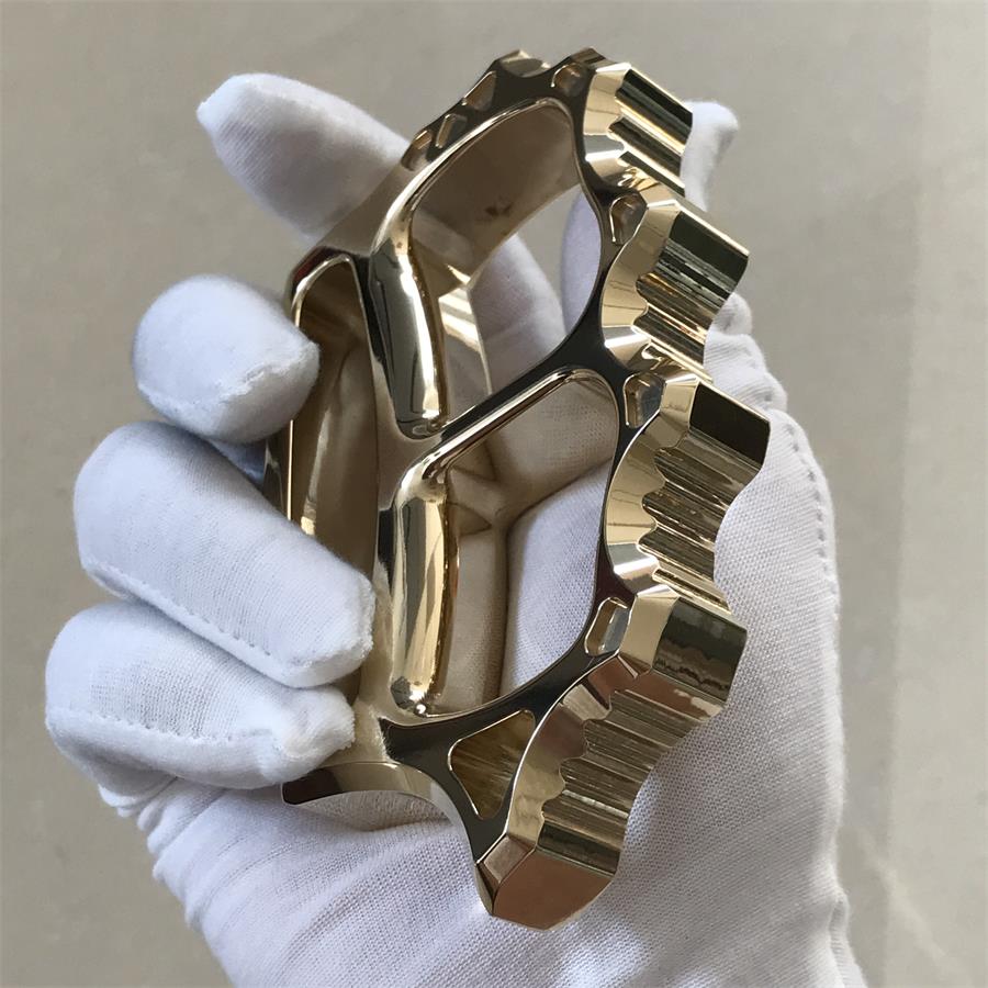 Thickened Solid Brass Knuckle Duster Broken Window EDC Tool - Image 8