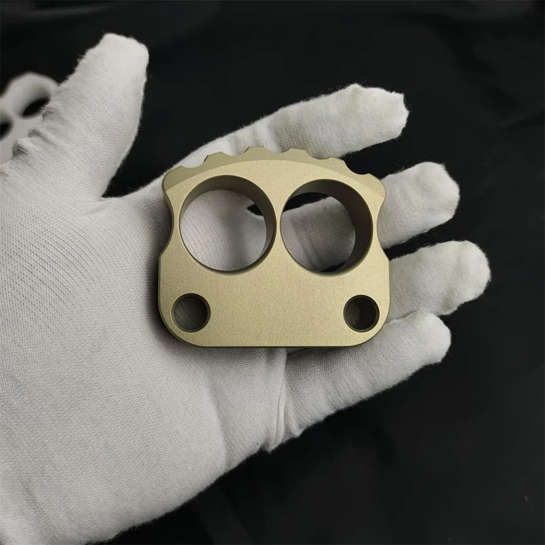 Thickened Two-finger Aluminum Knuckle Duster Portable EDC Tools - Image 3