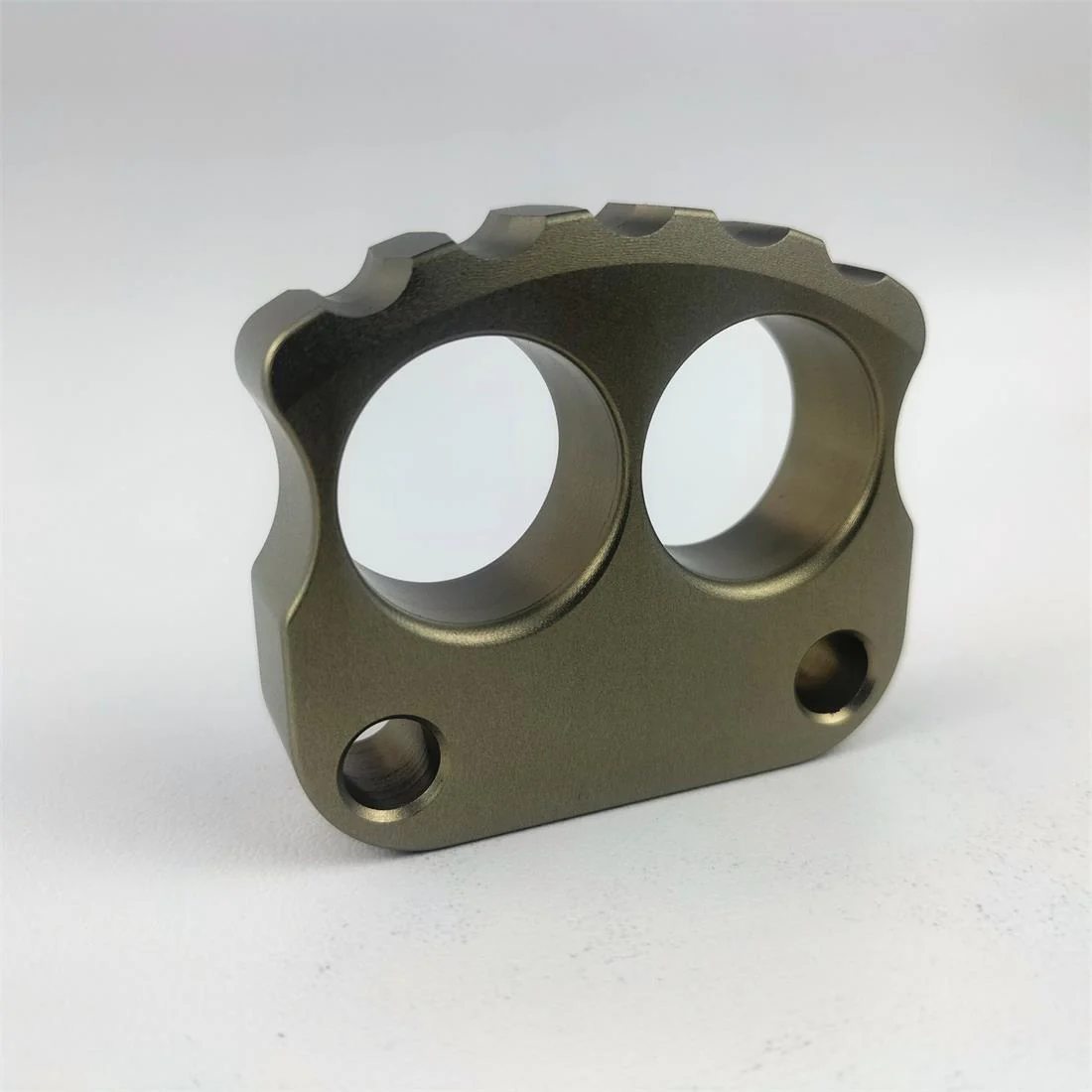 Thickened Two-finger Aluminum Knuckle Duster Portable EDC Tools - Image 4