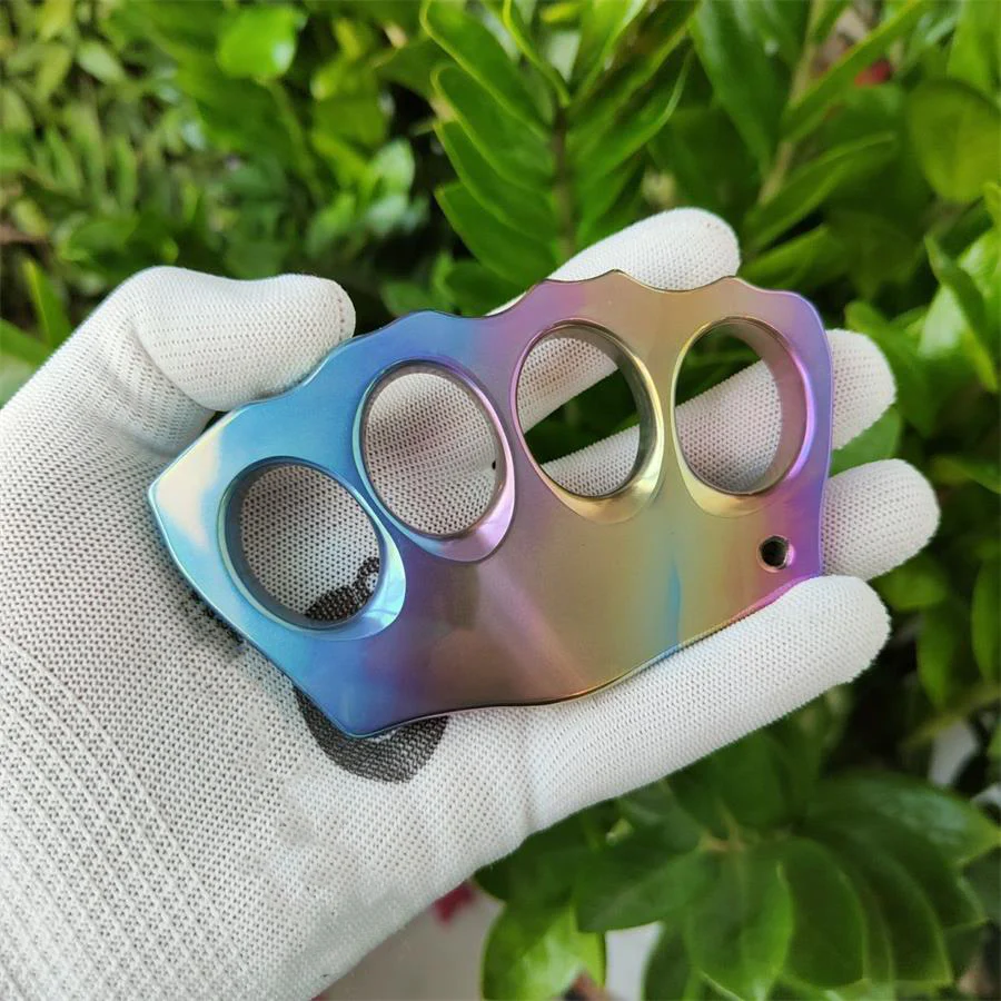 Titanium Alloy Knuckle Duster Security Defense EDC Tool - Image 3
