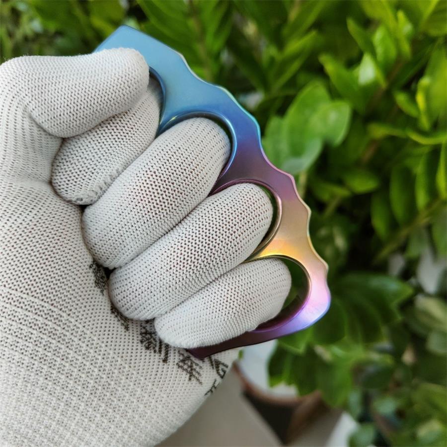Titanium Alloy Knuckle Duster Security Defense EDC Tool - Image 4