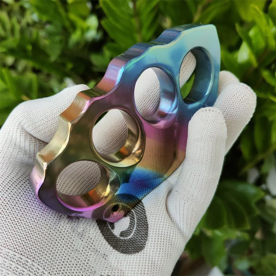 Titanium Alloy Knuckle Duster Security Defense EDC Tool - Image 7