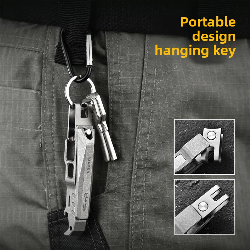 Titanium Alloy Nail Clippers Bottle Opening Tool - Image 3