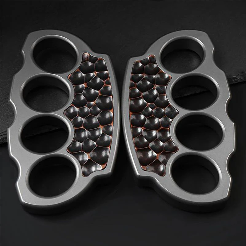 Titanium Alloy Purple Copper Patch Knuckle Duster - Image 3