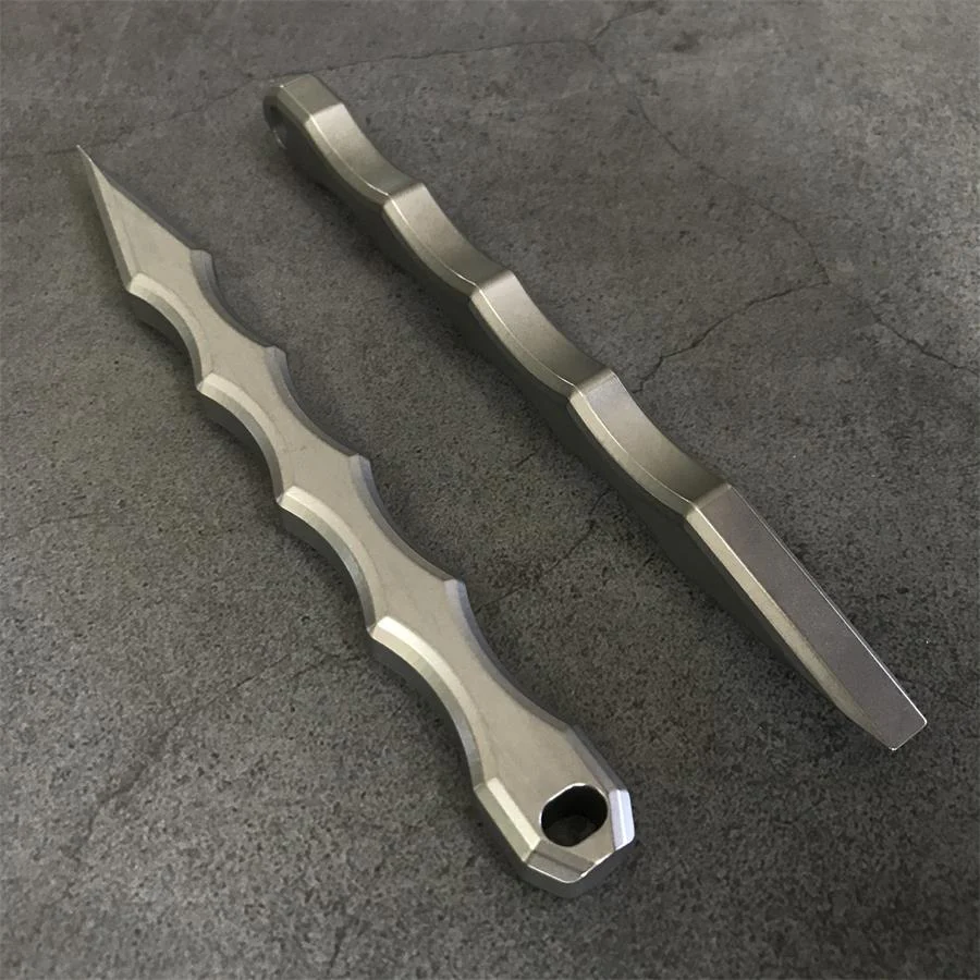 Titanium Alloy Self-Defense Crowbar Bottle Opener EDC Tool - Image 4