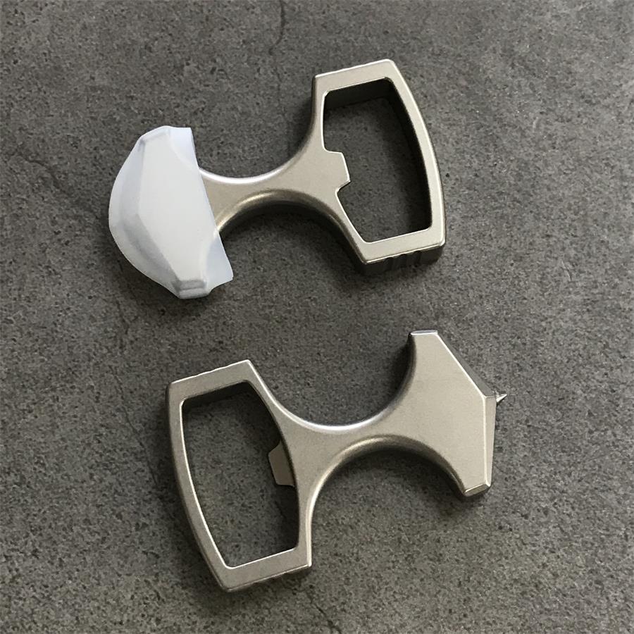 Titanium Bottle Opener Broken Window Key Pendant EDC Tool - Image 2