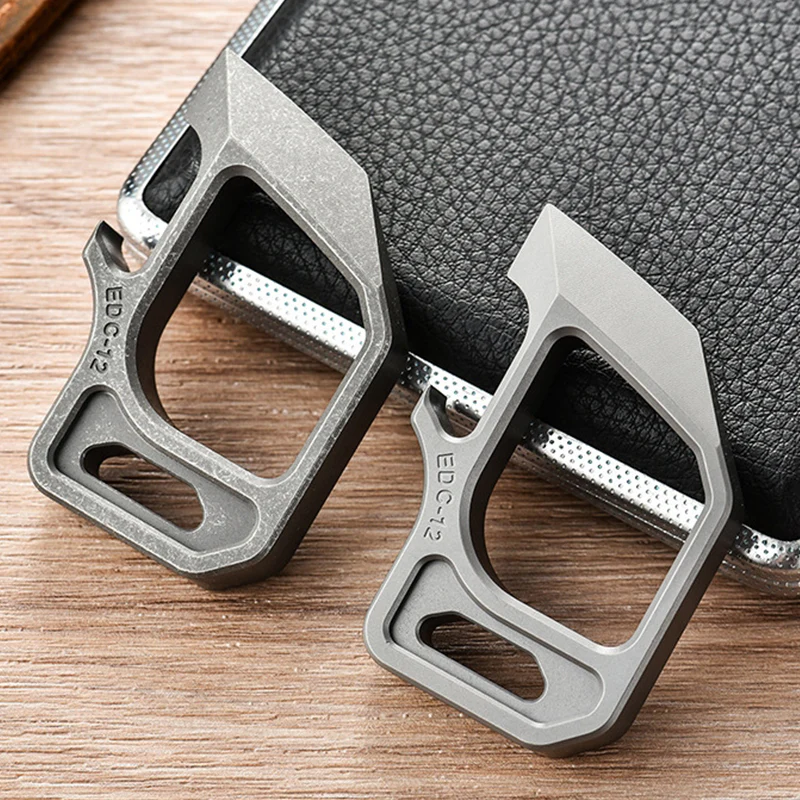 Titanium Bottle Opener Knuckle Duster Defense Pendant - Image 10