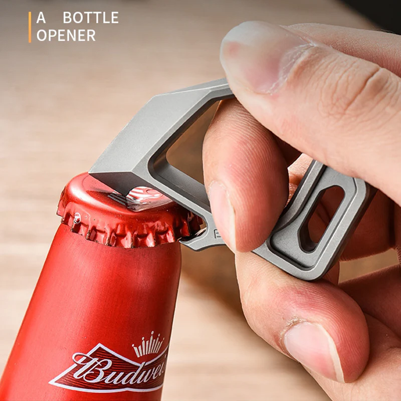 Titanium Bottle Opener Knuckle Duster Defense Pendant - Image 5