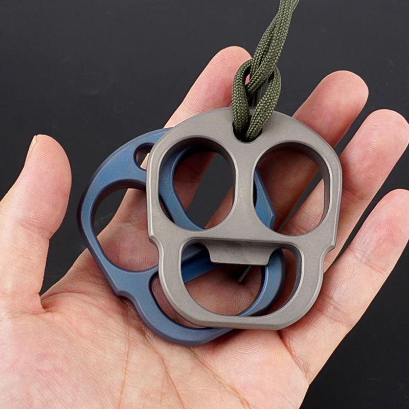 Titanium Bottle Opener Knuckle Duster Multi-function Defense Tool - Image 3