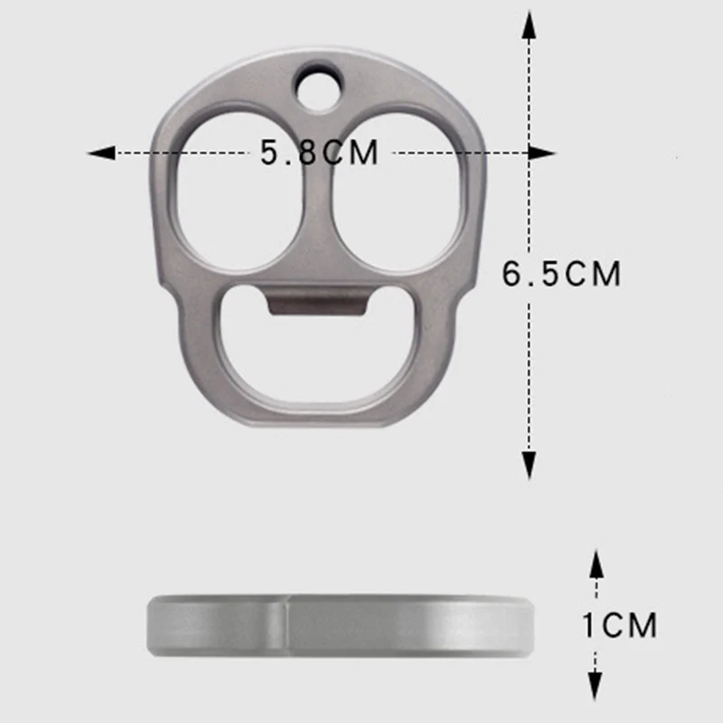 Titanium Bottle Opener Knuckle Duster Multi-function Defense Tool - Image 6