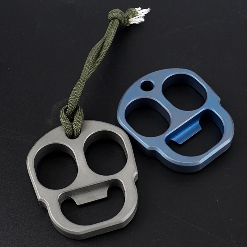 Titanium Bottle Opener Knuckle Duster Multi-function Defense Tool - Image 8