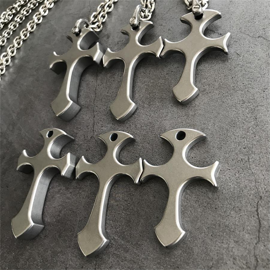 Cross Titanium Knuckle Duster Self-defense Window Breaking EDC Tool - Image 4