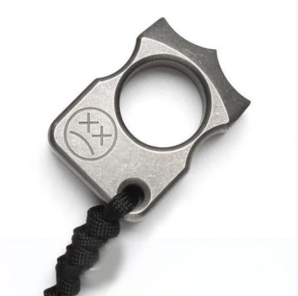 Titanium Knuckle Duster High Hardness Multi-functional Tiger Finger Self-defense Defense Finger Tiger Outdoor Pocket Portable Ring - Image 12