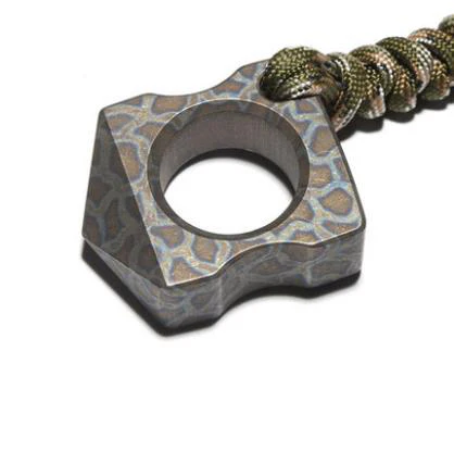 Titanium Knuckle Duster High Hardness Multi-functional Tiger Finger Self-defense Defense Finger Tiger Outdoor Pocket Portable Ring - Image 18