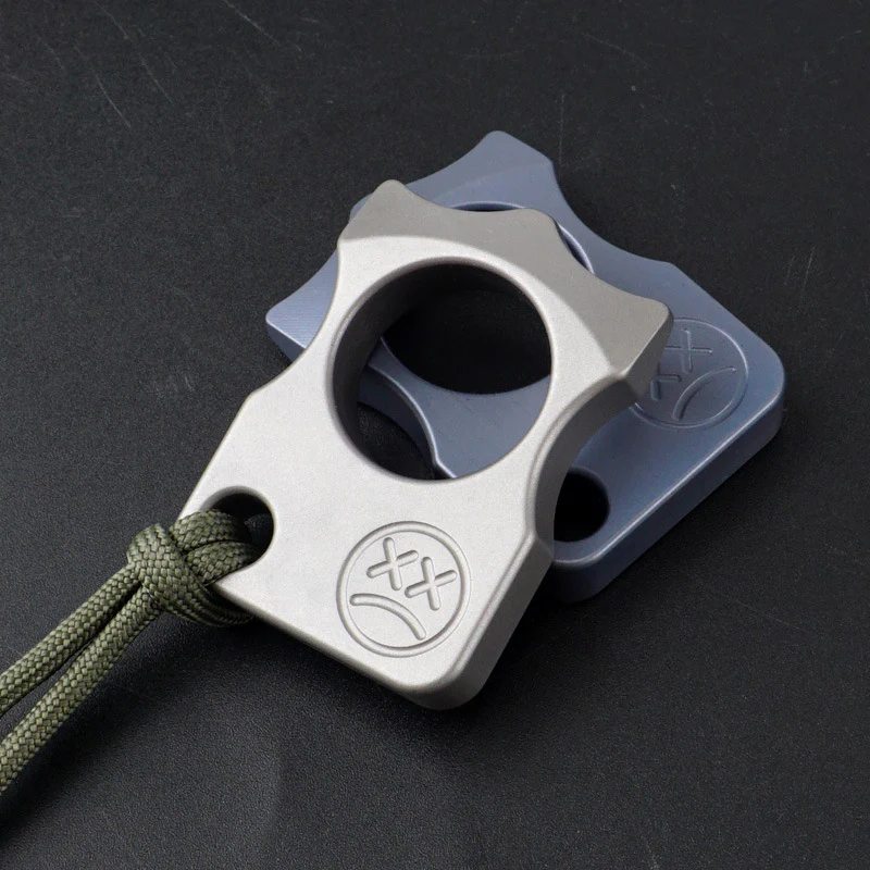 Titanium Knuckle Duster Tiger Finger Self Defense Self Defense Boxing Fighting Finger Buckle Window Breaker EDC Tool - Image 3
