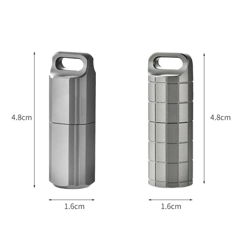 Titanium Lighter Sealed Waterproof Pill Holder - Image 11