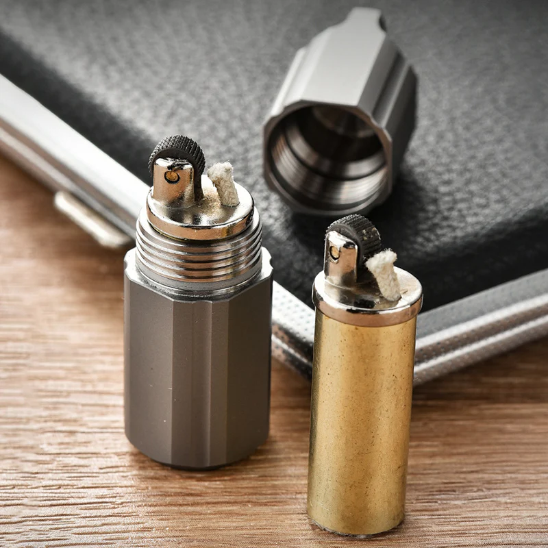 Titanium Lighter Sealed Waterproof Pill Holder - Image 5